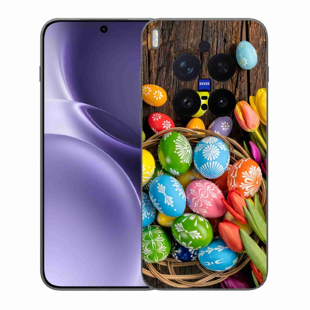 Gélový kryt mmCase na Vivo X300 Pro - veľkonočné vajíčka