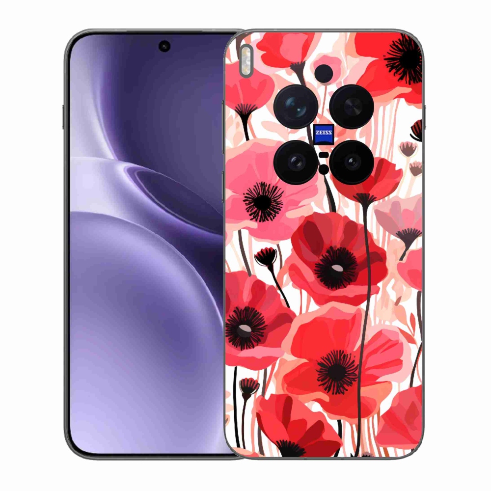 Gélový kryt mmCase na Vivo X300 Pro - vlčí mak 1