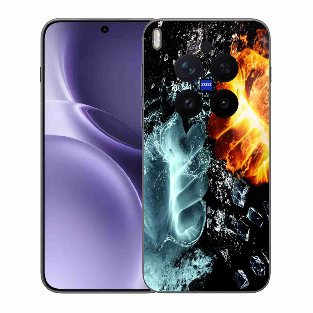 Gélový kryt mmCase na Vivo X300 Pro - voda a oheň