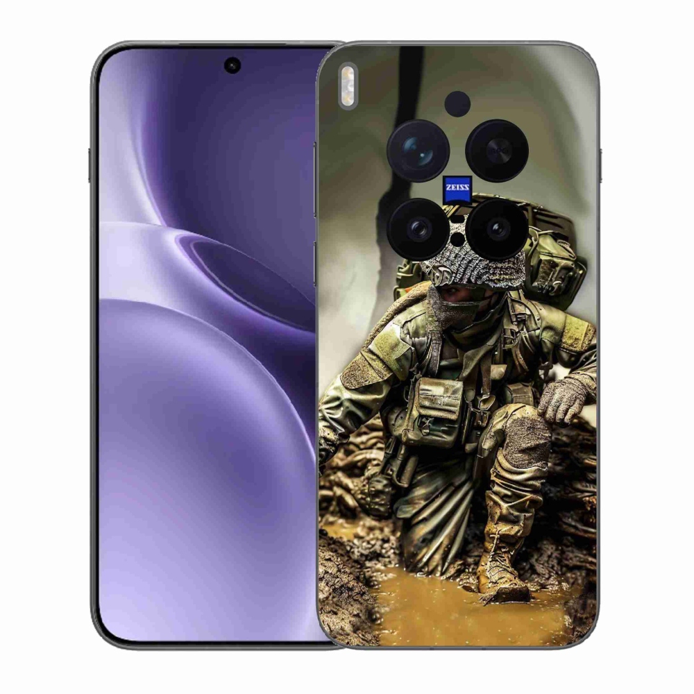 Gélový kryt mmCase na Vivo X300 Pro - vojak