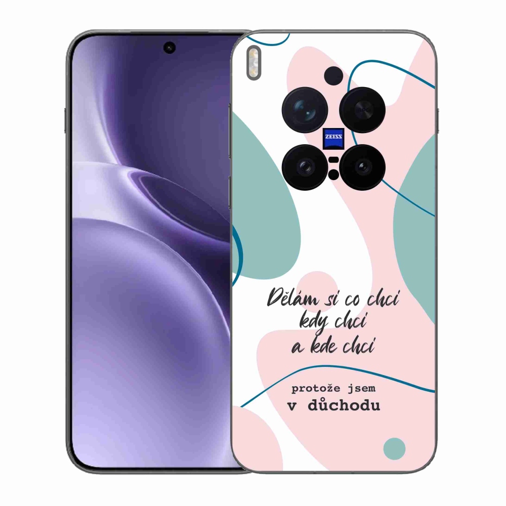 Gélový kryt mmCase na Vivo X300 Pro - vtipný text 10 biele pozadie