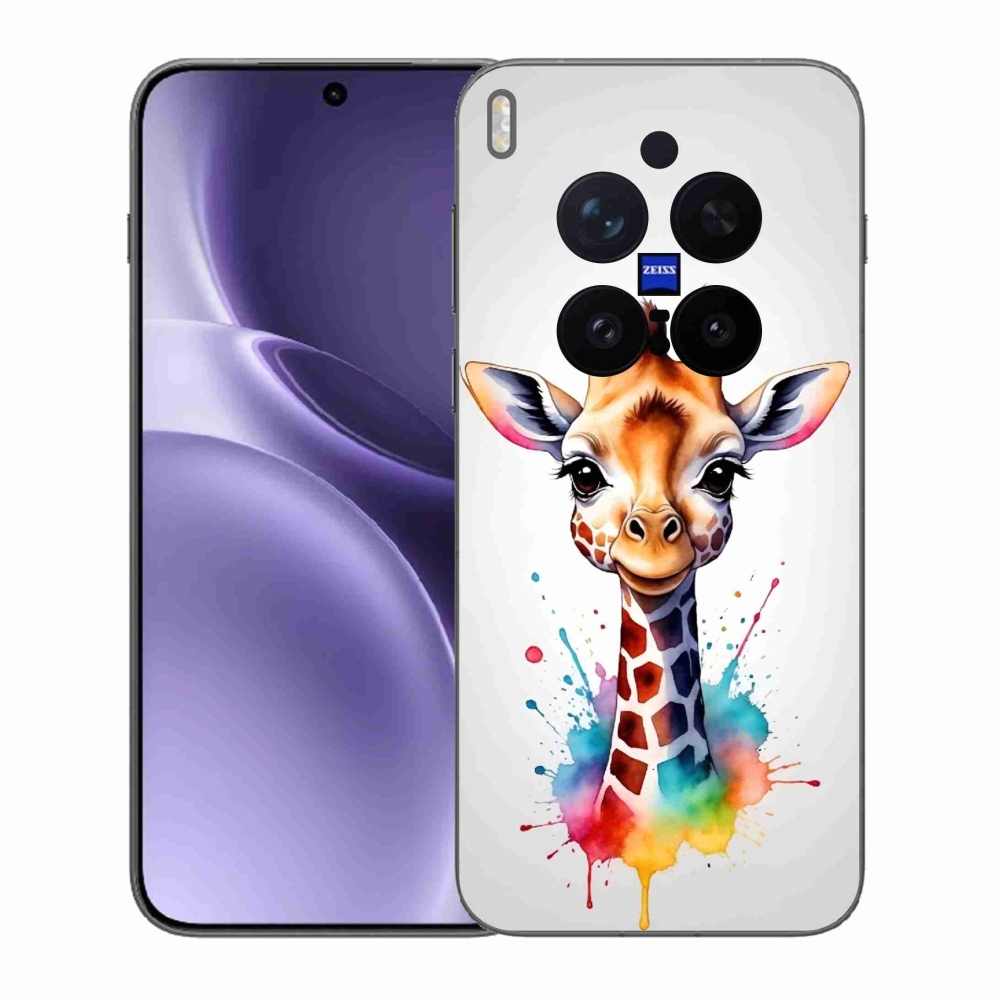 Gélový kryt mmCase na Vivo X300 Pro - žirafa 1