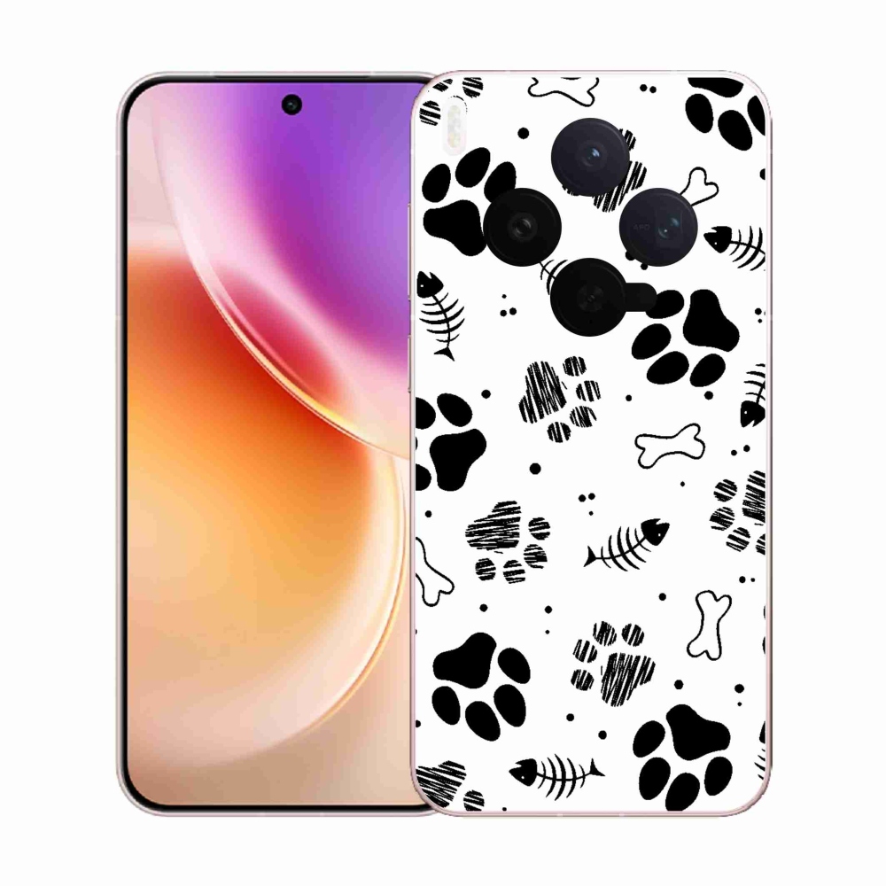 Gélový kryt mmCase na Vivo X300 - psie labky 1