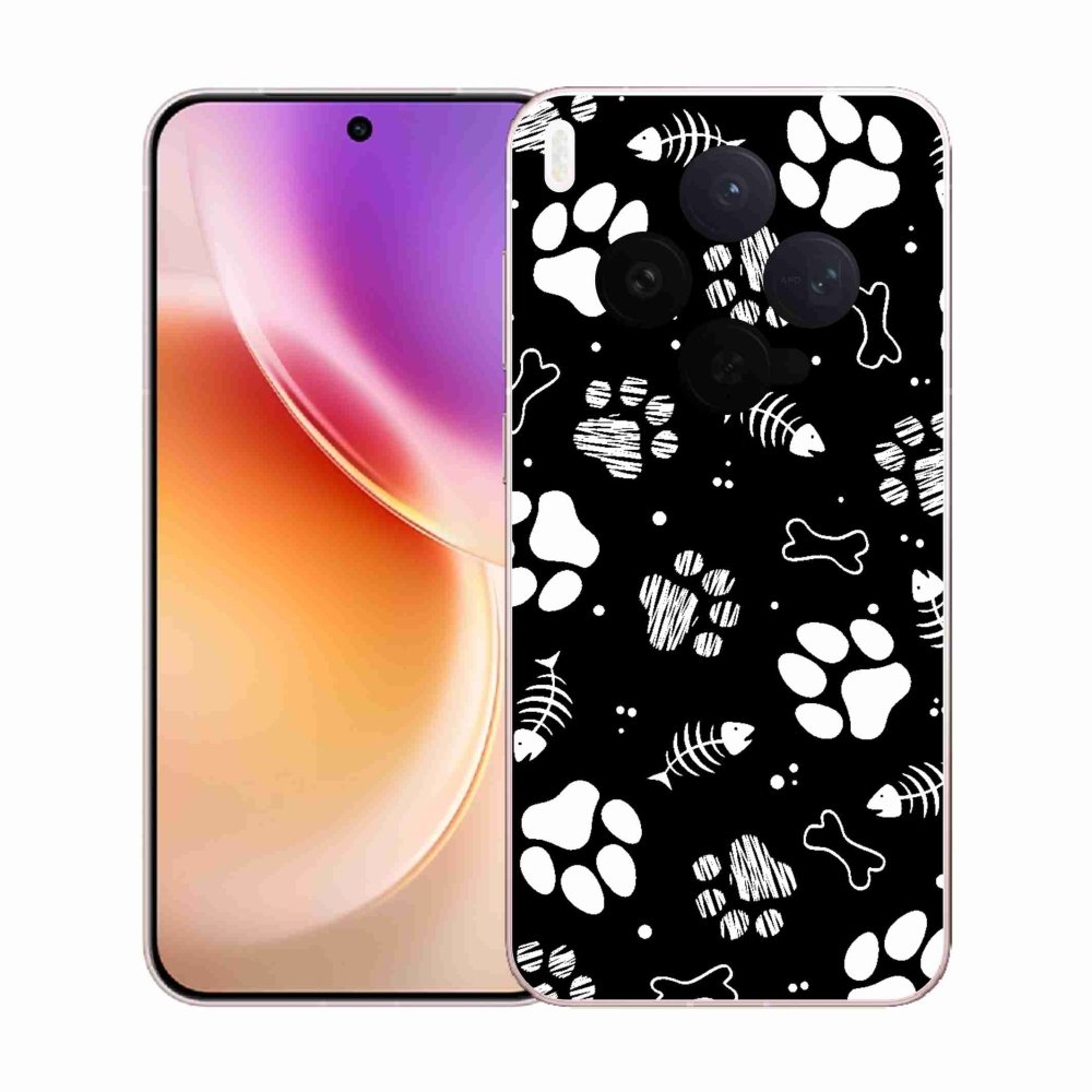 Gélový kryt mmCase na Vivo X300 - psie labky