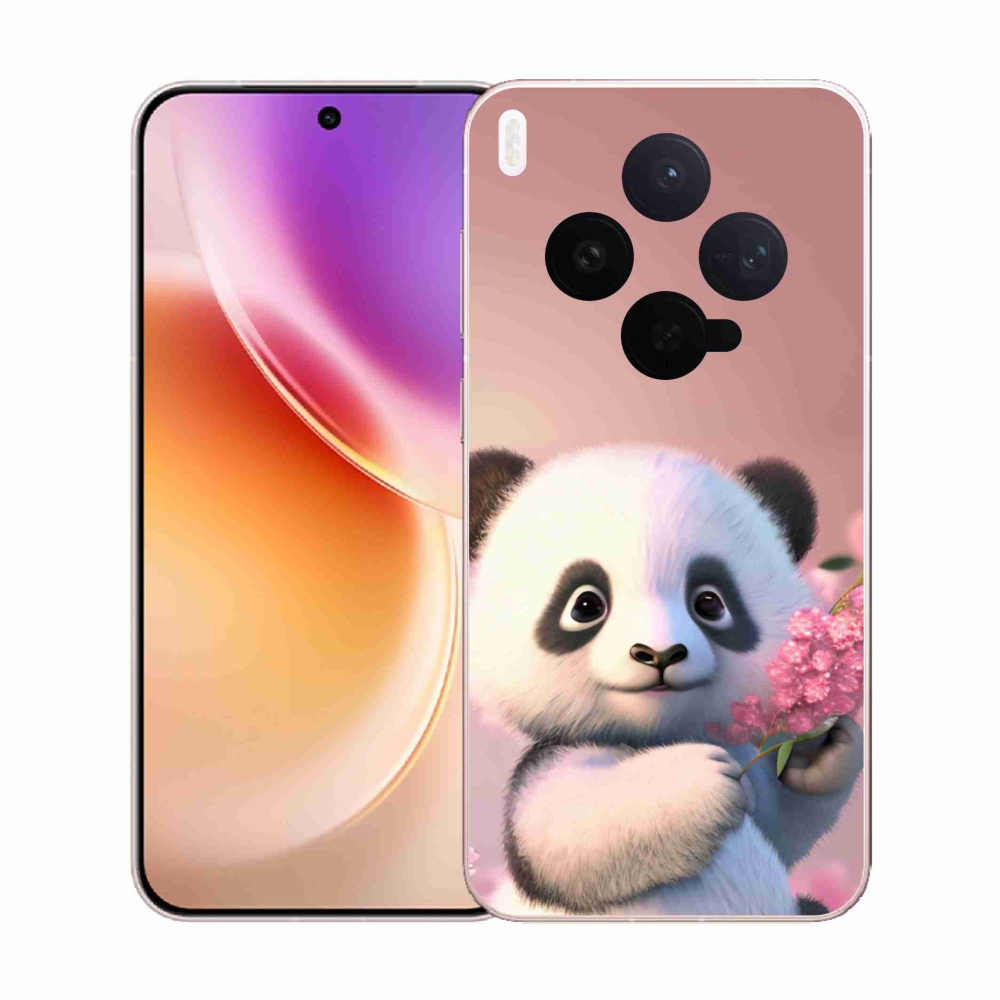 Gélový kryt mmCase na Vivo X300 - roztomilá panda