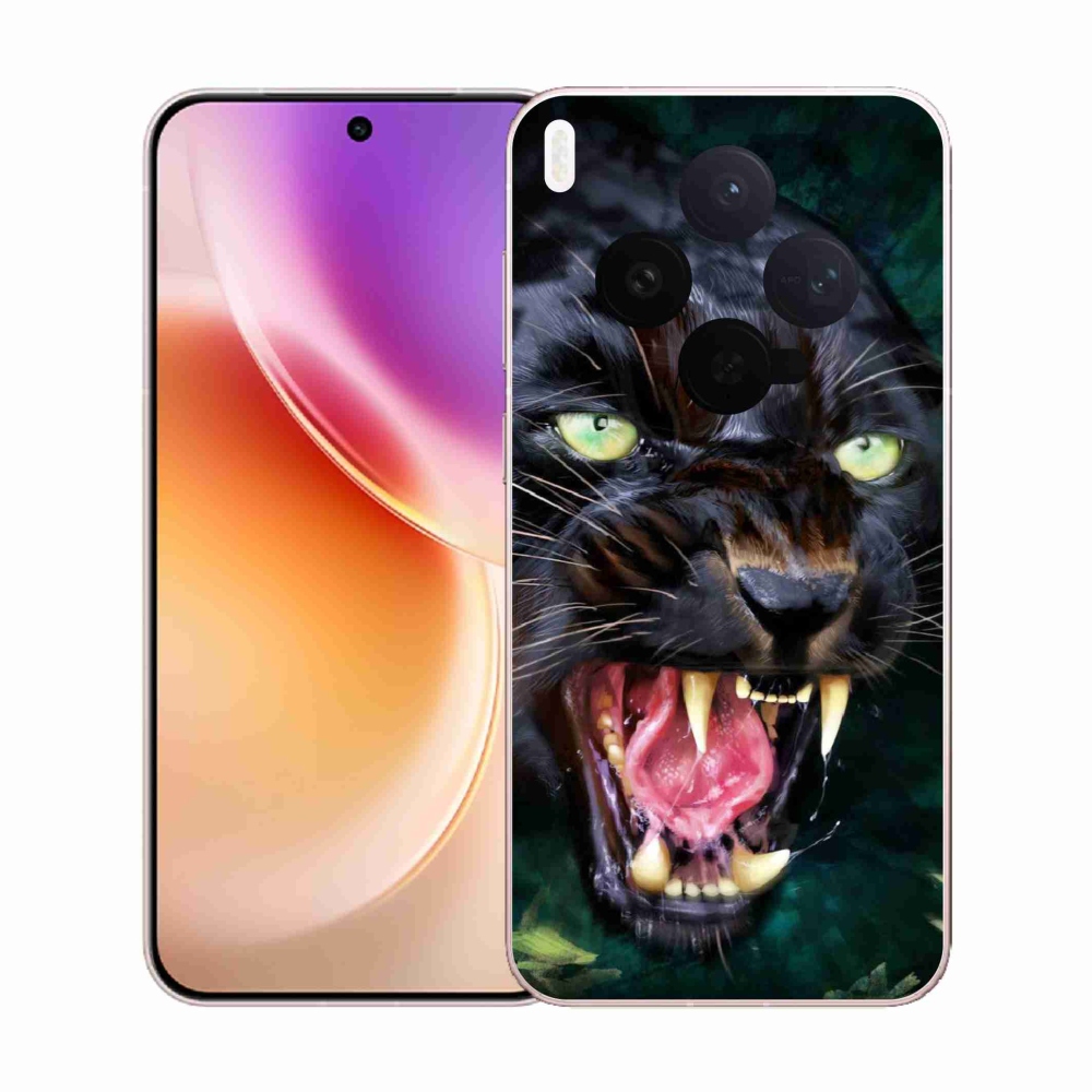 Gélový kryt mmCase na Vivo X300 - rozzúrený čierny panter