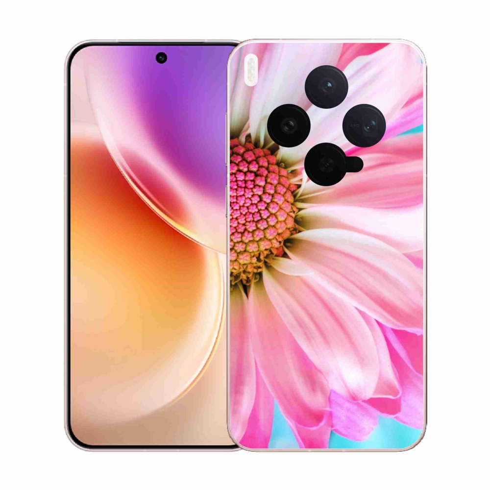 Gélový kryt mmCase na Vivo X300 - ružová kvetina