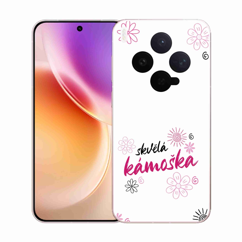 Gélový kryt mmCase na Vivo X300 - skvelá kamoška biele pozadie