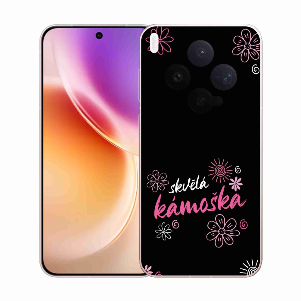 Gélový kryt mmCase na Vivo X300 - skvelá kamoška čierne pozadie