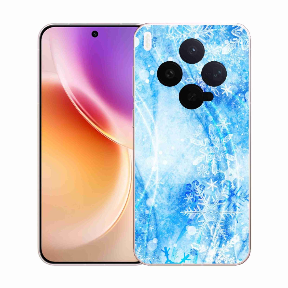 Gélový kryt mmCase na Vivo X300 - snehové vločky