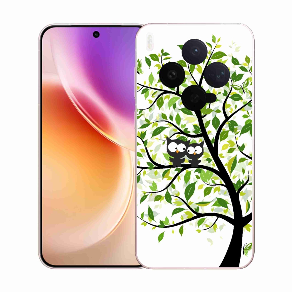 Gélový kryt mmCase na Vivo X300 - malej sovy na strome