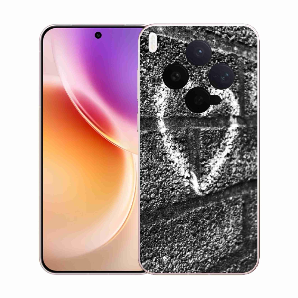 Gélový kryt mmCase na Vivo X300 - srdce na stene