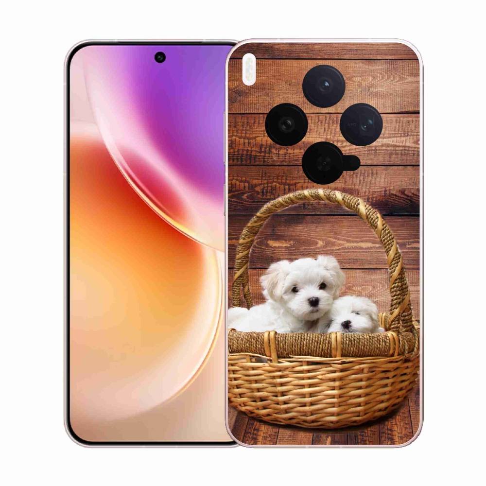 Gélový kryt mmCase na Vivo X300 - šteniatka