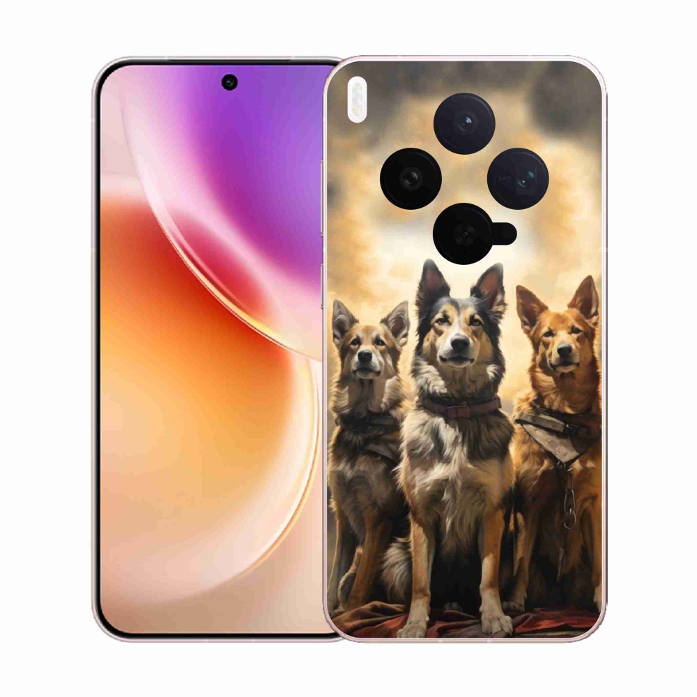 Gélový kryt mmCase na Vivo X300 - tri psy