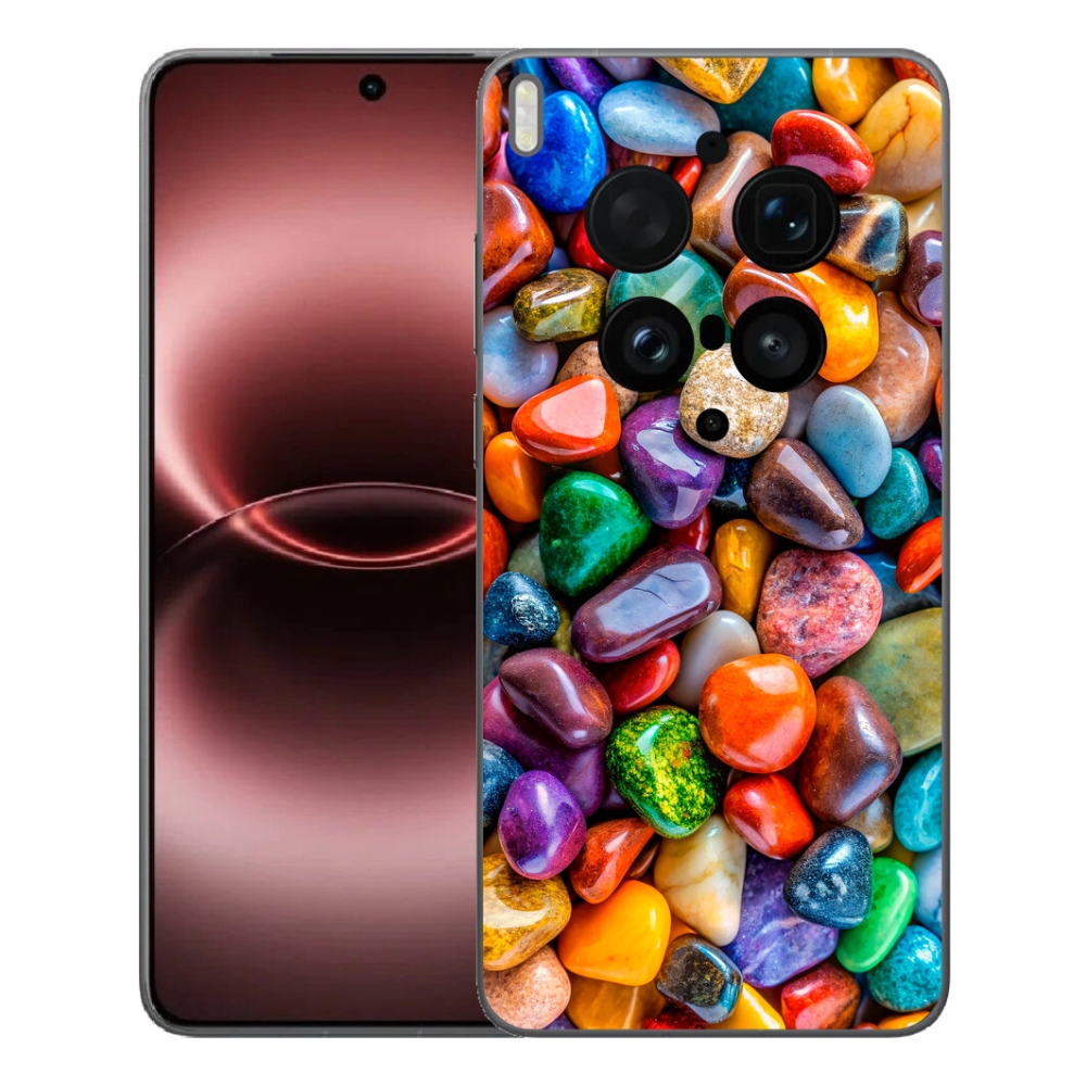Gélový kryt mmCase na Vivo X300 Ultra - farebné kamienky