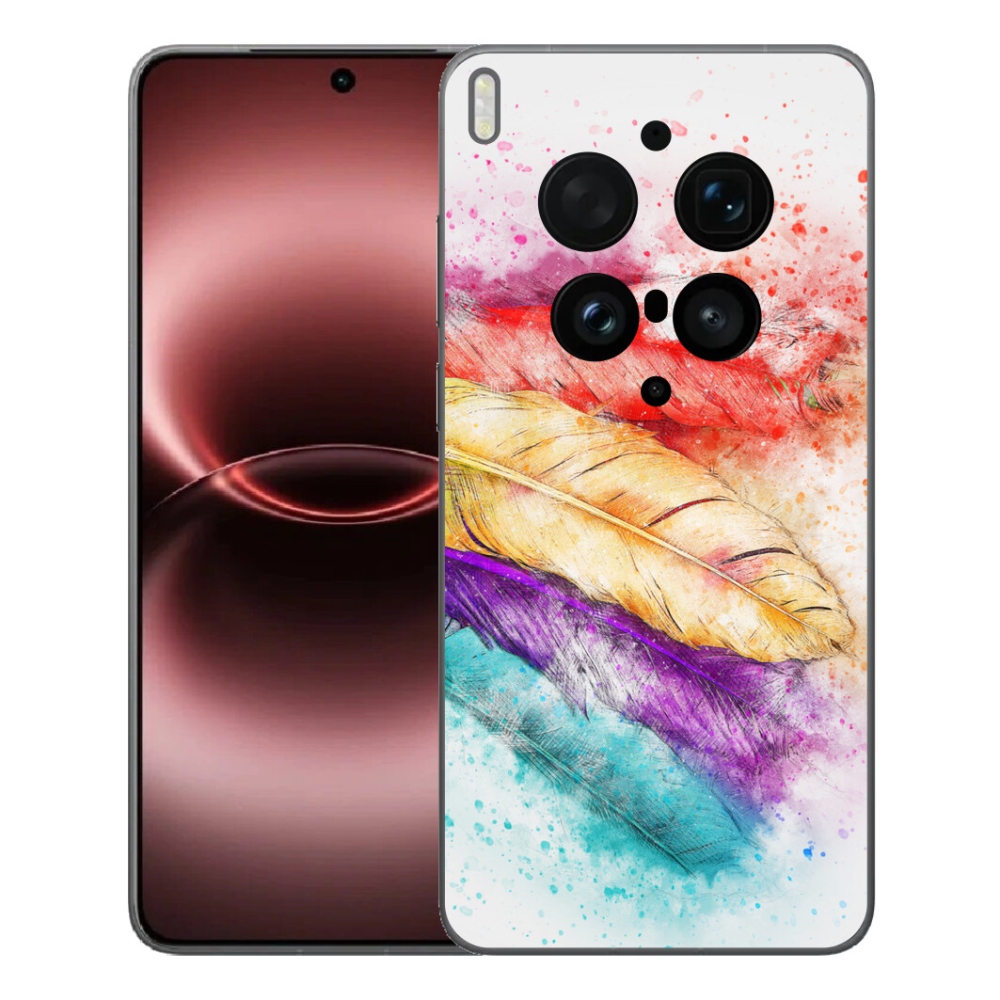 Gélový kryt mmCase na Vivo X300 Ultra - farebné perie
