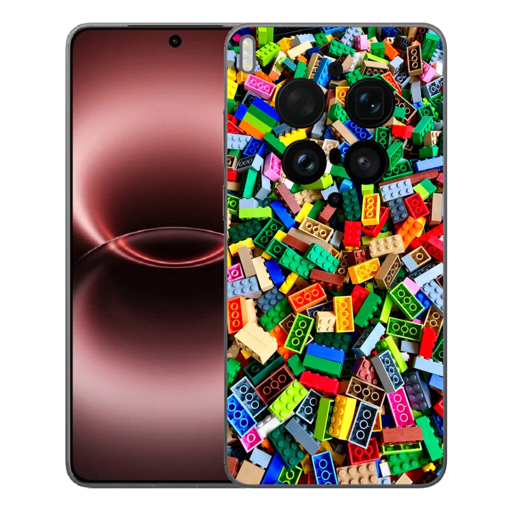 Gélový kryt mmCase na Vivo X300 Ultra - farebné stavebné kocky