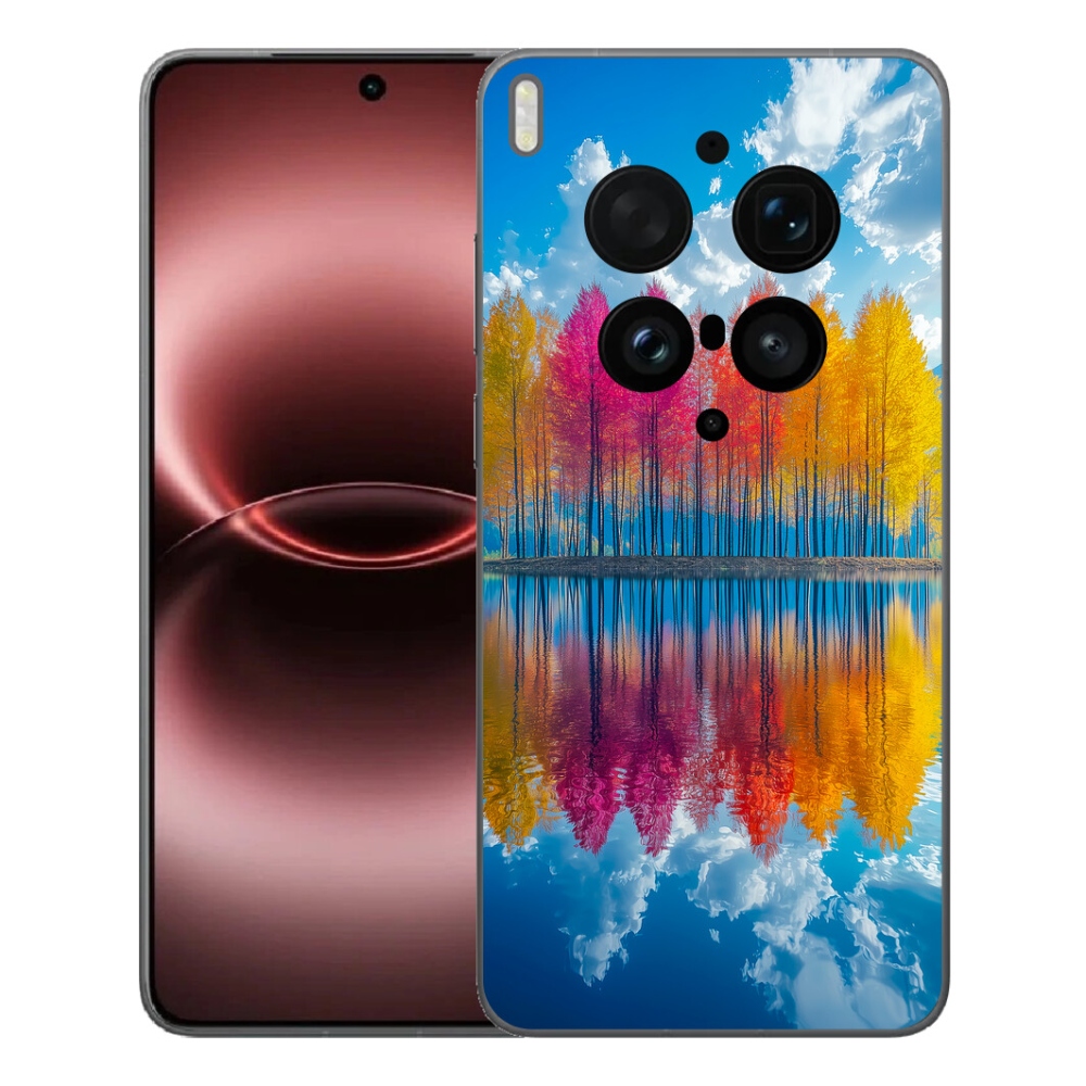 Gélový kryt mmCase na Vivo X300 Ultra - farebné stromy