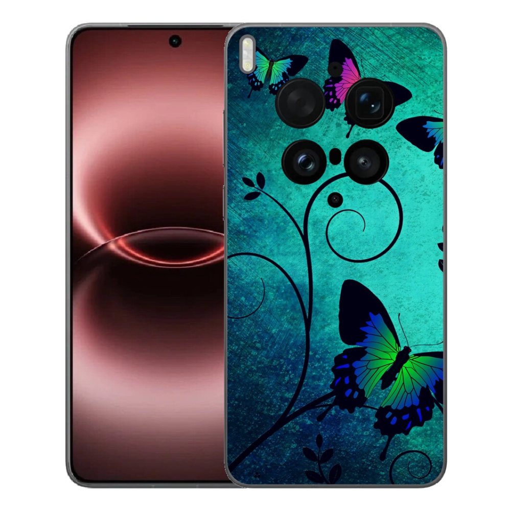 Gélový kryt mmCase na Vivo X300 Ultra - farební motýle