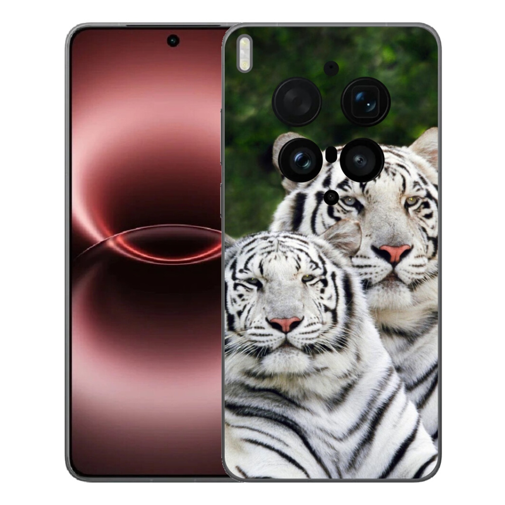 Gélový kryt mmCase na Vivo X300 Ultra - bieli tigre