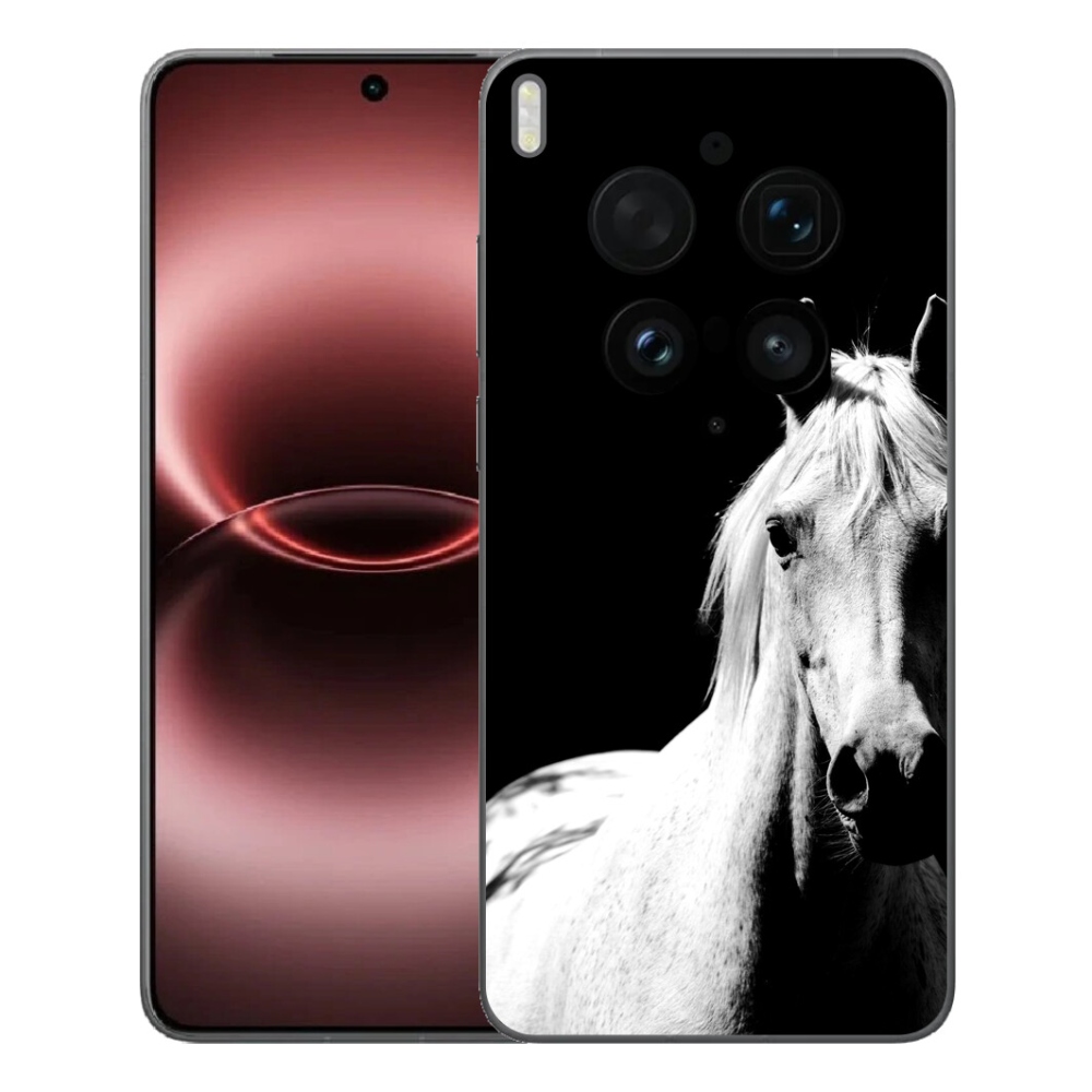 Gélový kryt mmCase na Vivo X300 Ultra - biely kôň 5