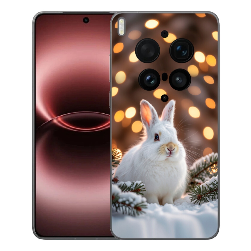 Gélový kryt mmCase na Vivo X300 Ultra - biely zajac