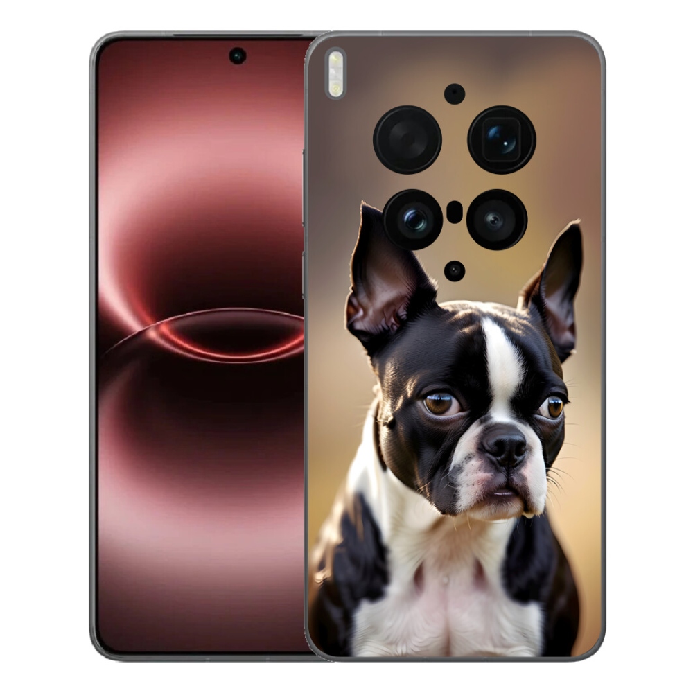 Gélový kryt mmCase na Vivo X300 Ultra - bostonský teriér