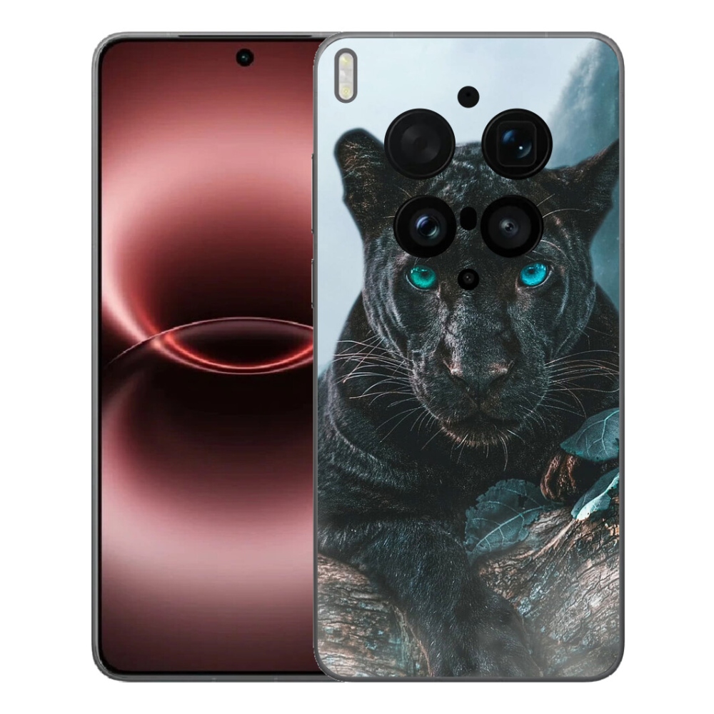 Gélový kryt mmCase na Vivo X300 Ultra - čierny panter
