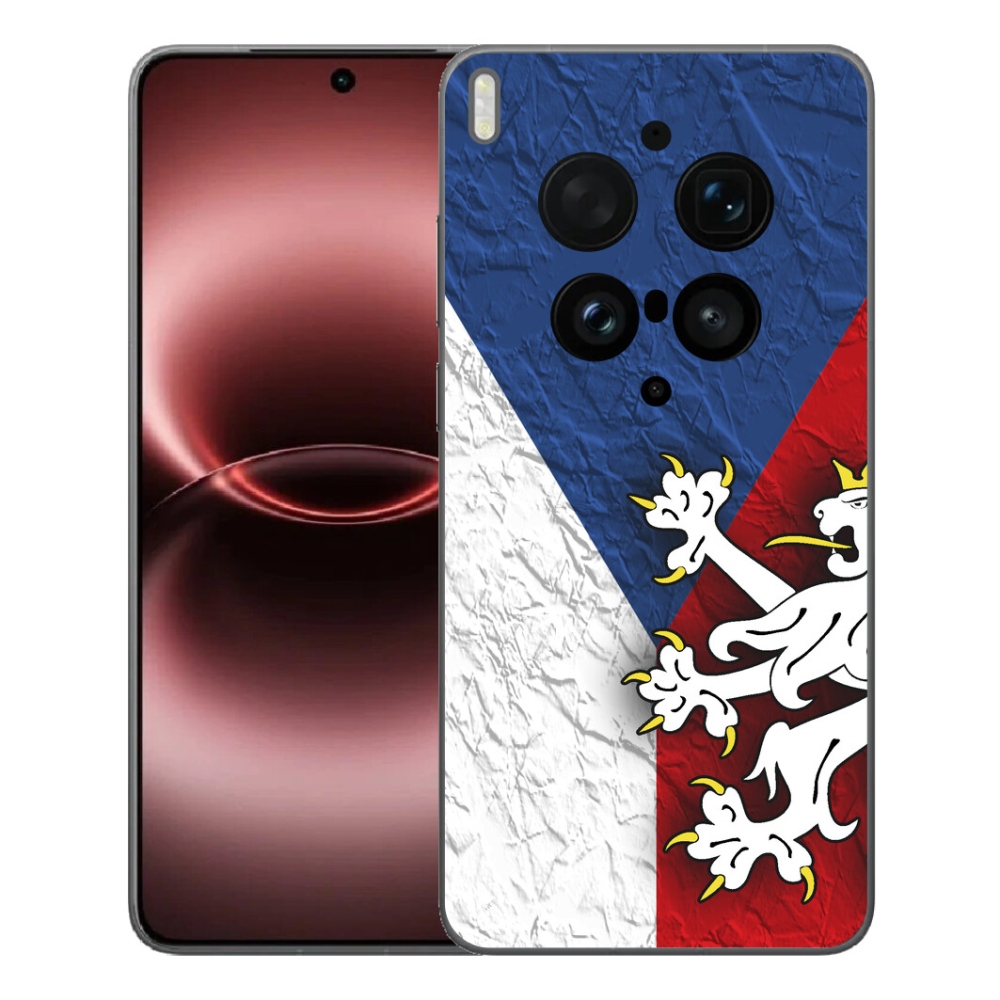 Gélový kryt mmCase na Vivo X300 Ultra - česká vlajka 1