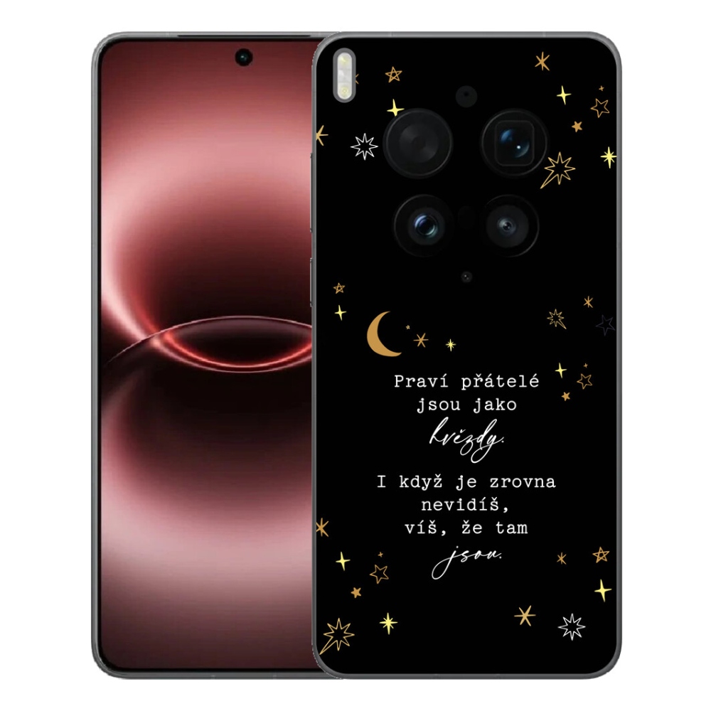 Gélový kryt mmCase na Vivo X300 Ultra - citát 6 čierne pozadie