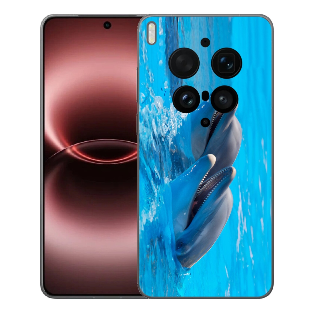 Gélový kryt mmCase na Vivo X300 Ultra - delfíny