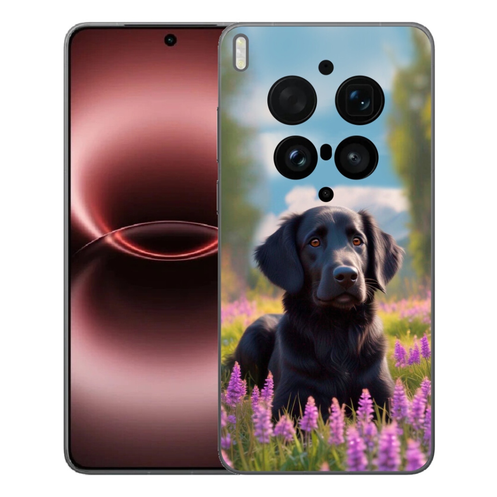 Gélový kryt mmCase na Vivo X300 Ultra - elegantný čierny retriever