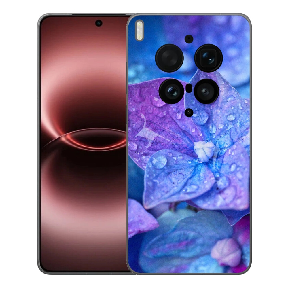 Gélový kryt mmCase na Vivo X300 Ultra - fialový kvet
