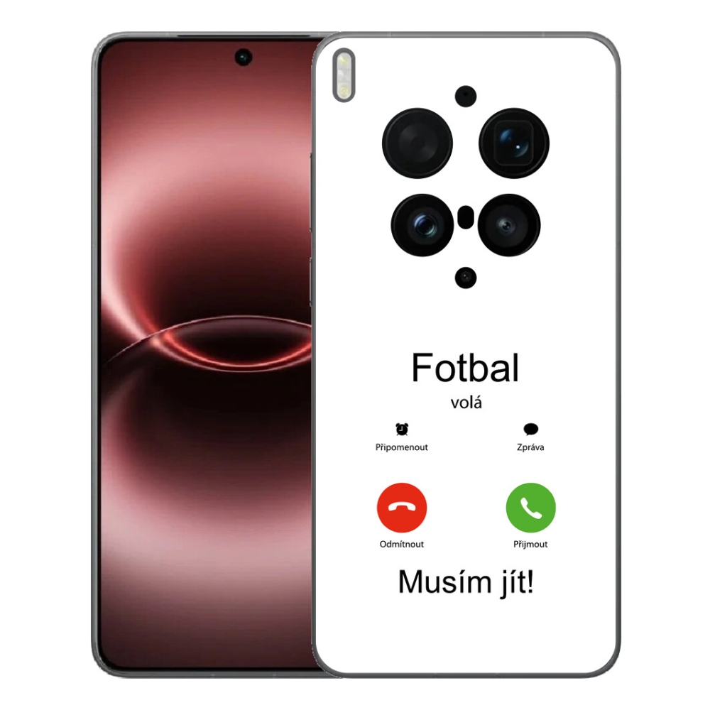 Gélový kryt mmCase na Vivo X300 Ultra - futbal volá biele pozadie