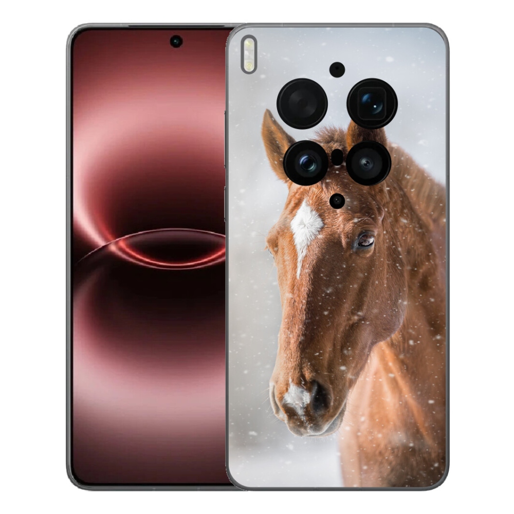 Gélový kryt mmCase na Vivo X300 Ultra - hnedý kôň 2