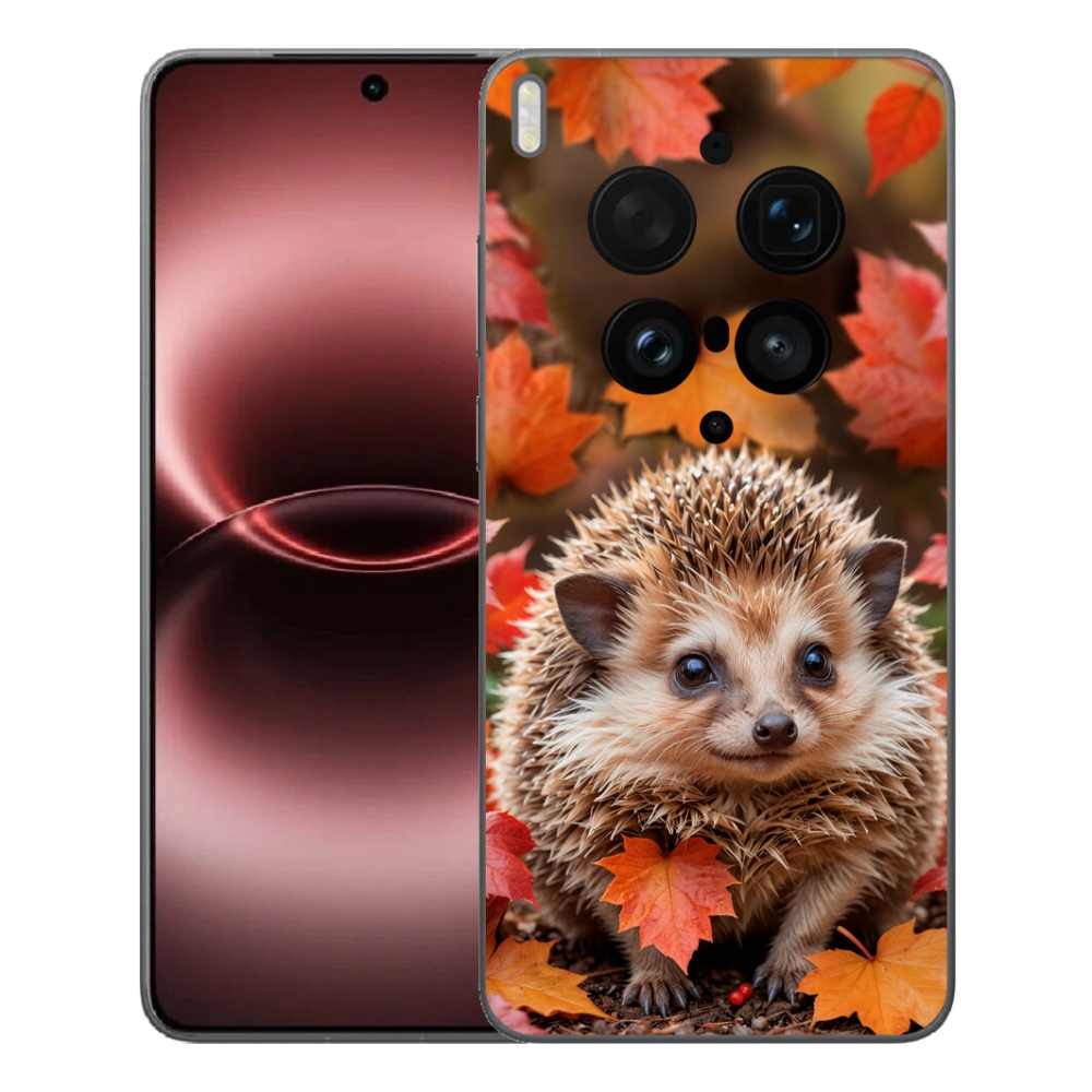 Gélový kryt mmCase na Vivo X300 Ultra - ježko v lístia