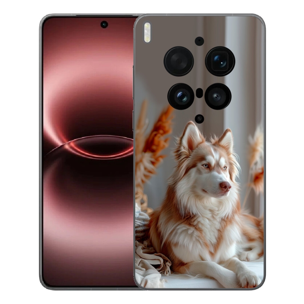 Gélový kryt mmCase na Vivo X300 Ultra - pokojný sibírsky husky