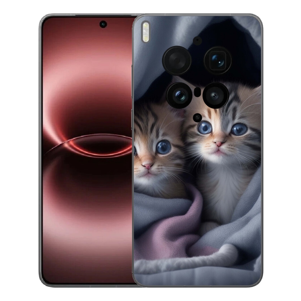 Gélový kryt mmCase na Vivo X300 Ultra - mačacie duo 2