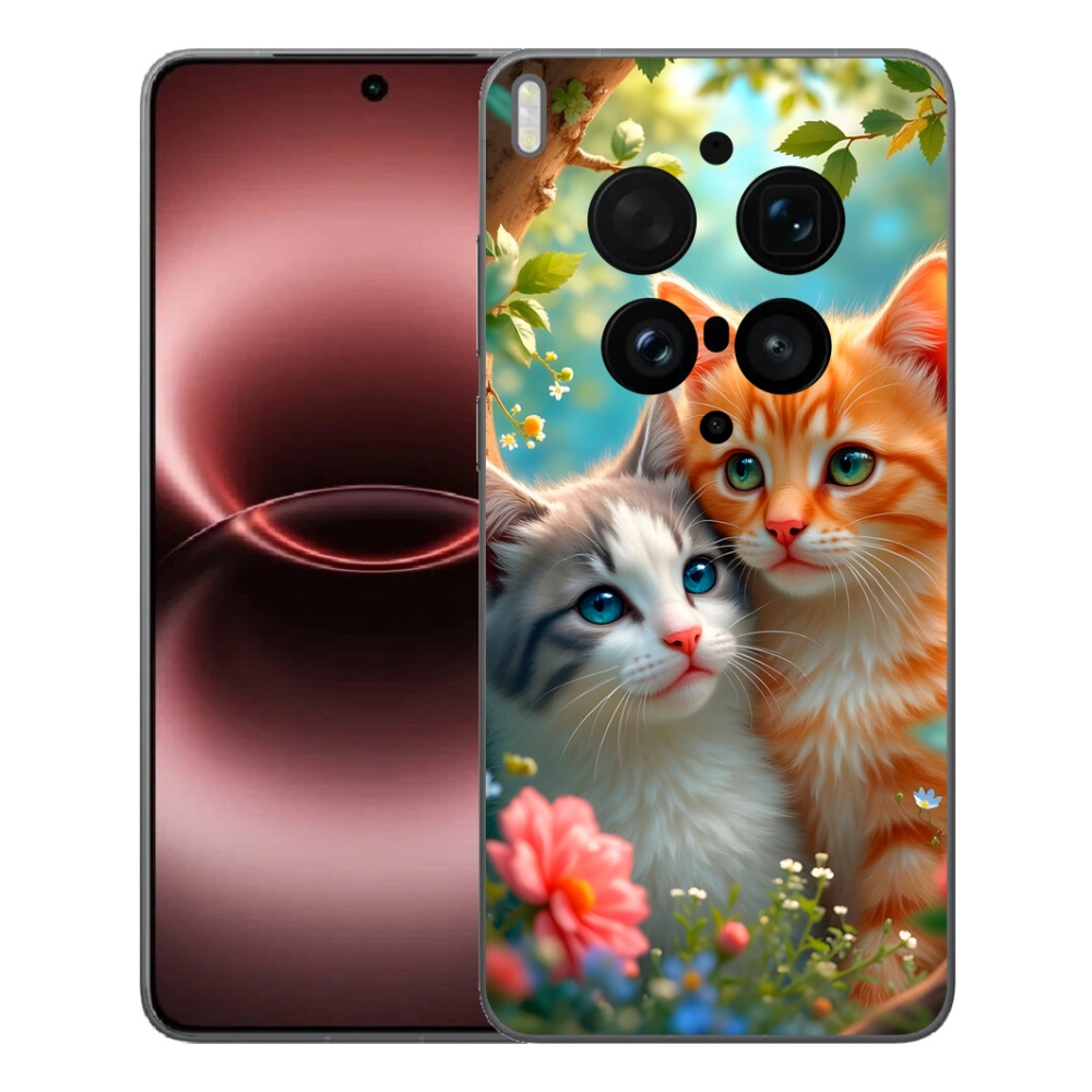 Gélový kryt mmCase na Vivo X300 Ultra - mačacia láska 2