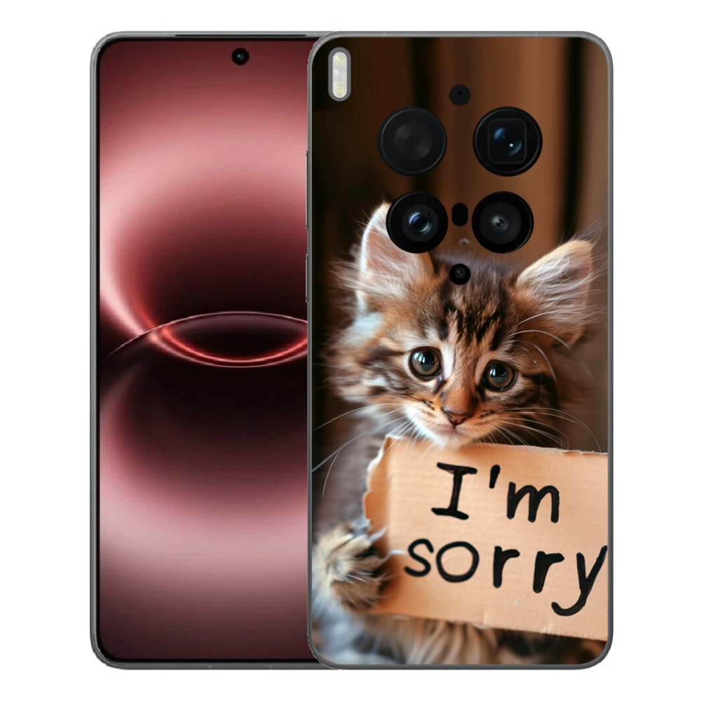 Gélový kryt mmCase na Vivo X300 Ultra - mačacie ospravedlnenie