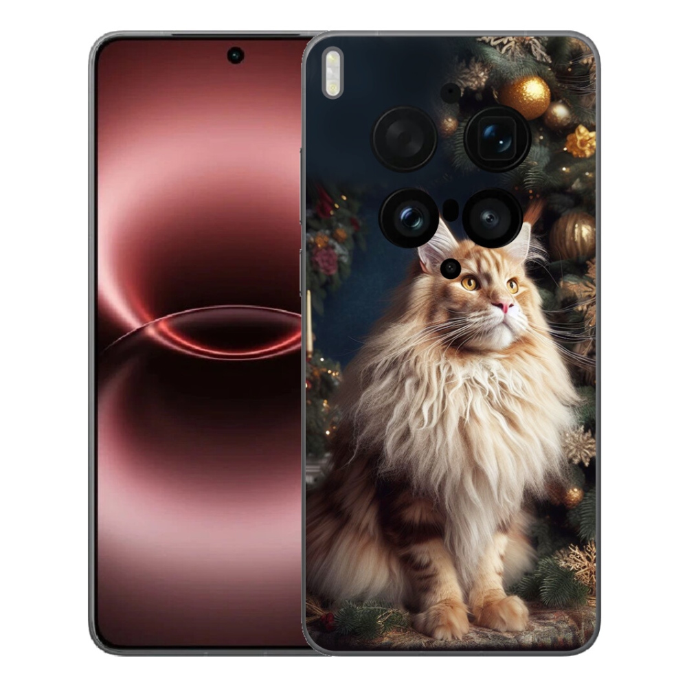 Gélový kryt mmCase na Vivo X300 Ultra - mačka pri stromčeku