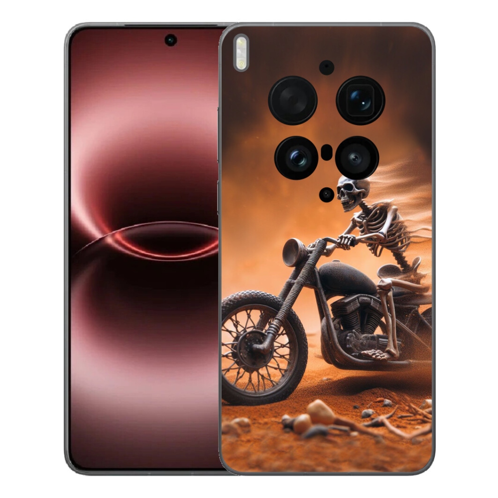 Gélový kryt mmCase na Vivo X300 Ultra - kostra na motorke
