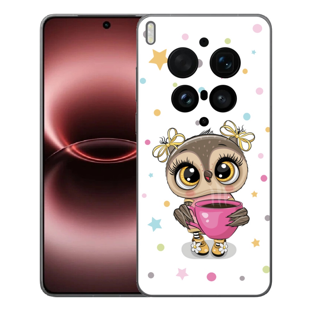Gélový kryt mmCase na Vivo X300 Ultra - kreslená sovička