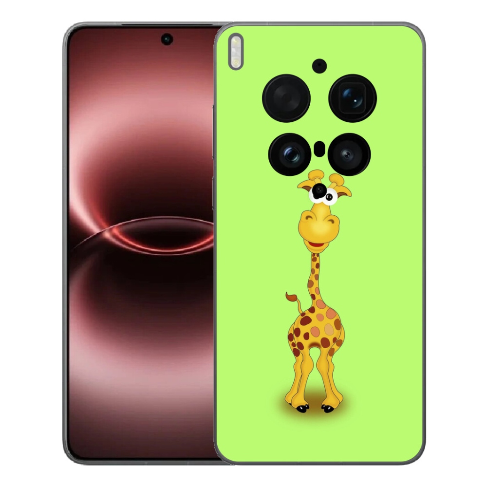 Gélový kryt mmCase na Vivo X300 Ultra - kreslená žirafa