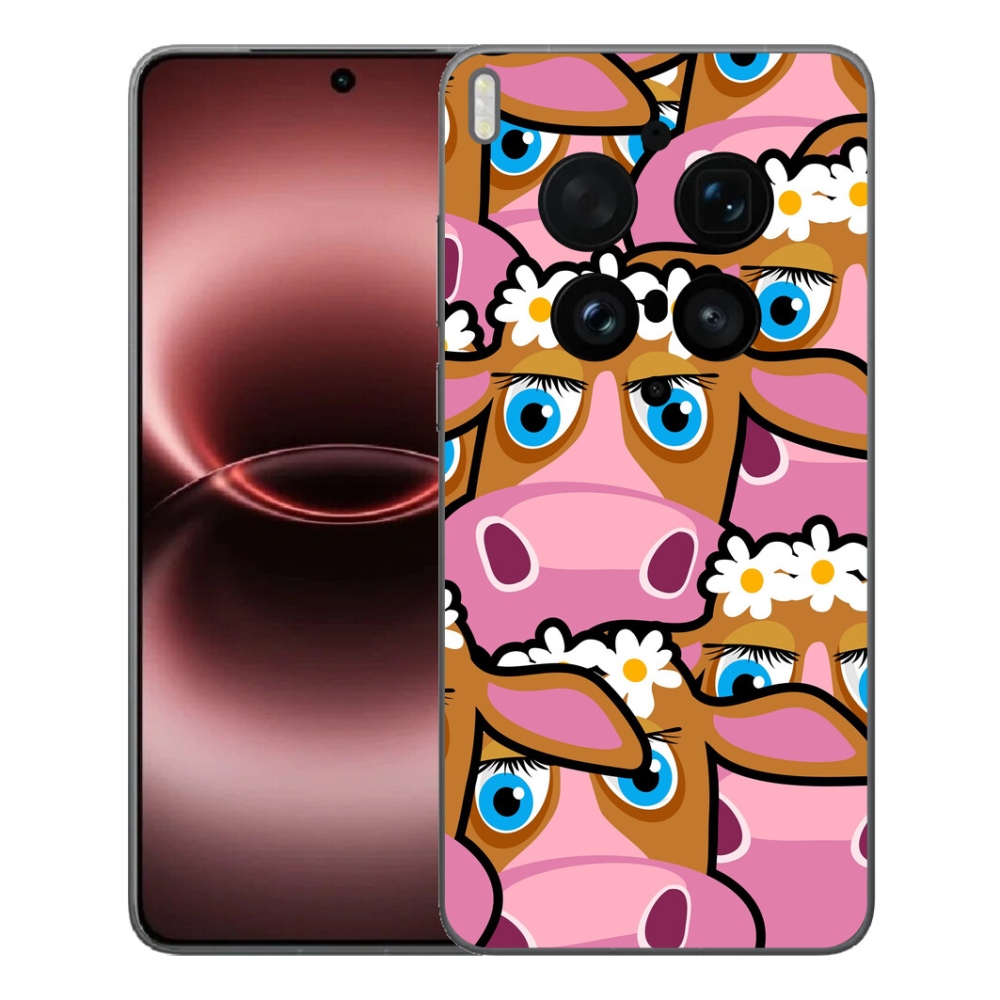 Gélový kryt mmCase na Vivo X300 Ultra - kreslené kravičky