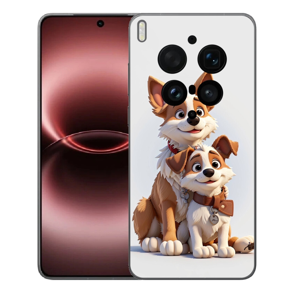 Gélový kryt mmCase na Vivo X300 Ultra - kreslenie psy