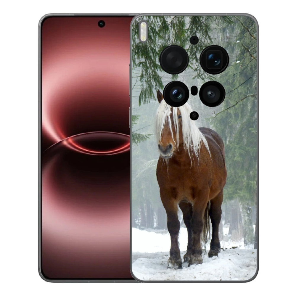 Gélový kryt mmCase na Vivo X300 Ultra - kôň v lese