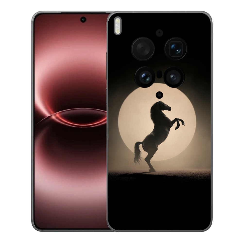 Gélový kryt mmCase na Vivo X300 Ultra - kôň v siluete