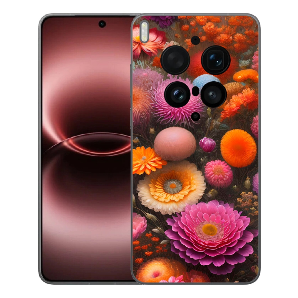 Gélový kryt mmCase na Vivo X300 Ultra - kvetinová kompozícia