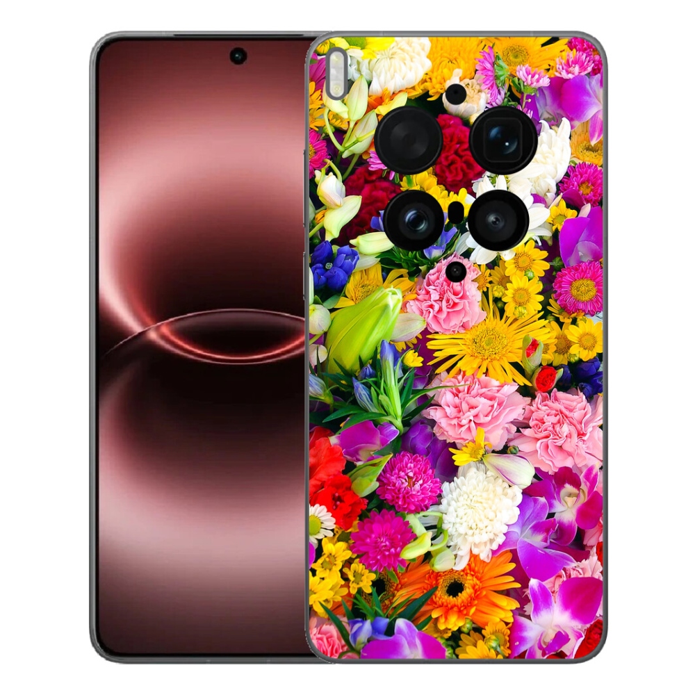 Gélový kryt mmCase na Vivo X300 Ultra - kvety 12